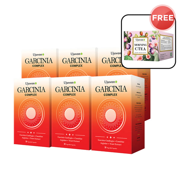 【Limited Time Sale】Ujuwon Garcinia Complex 30's x 6 Boxes + FREE Morning C Tea 10s